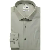 Olymp Businesshemd "Level Five body fit", Herren, Gr. 40, N-Gr, mint, Web, Obermaterial: 64% Baumwolle, 27% Polyester, 9% Elasthan, Hemden Businesshemd