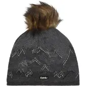 Eisbar Wintermütze (Bommel) Draw Lux Crystal schwarz/anthrazitgrau Damen