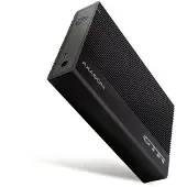 Axagon EE35-GTR USB-C 5Gbps - SATA 6G, 3.5 RIBBED box BLACK - USB Typ C, HDD-Gehäuse, 3.5", SATA, Serial ATA II, Serial ATA III, 5 Gbit/s, USB Anschluss, Schwarz