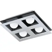 Eglo 96534 Bellamonte 1 LED Deckenleuchte 4x3,3W schwarz silber