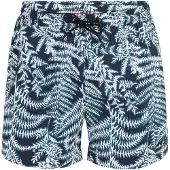 HUGO underwear Badeshorts "CALALA", Herren, Gr. XL (54), N-Gr, blau (open blau 461), Microfaser, Obermaterial: 100% Polyester, Badehosen Badeshorts, mit tropischen Muster