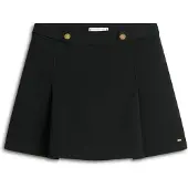 Tommy Hilfiger Minirock "PUNTO MINI SKIRT", Damen, Gr. 44, schwarz, Web, Obermaterial: 68% Polyester, 28% Viskose, 4% Elasthan, unifarben, regular fit, Röcke Minirock