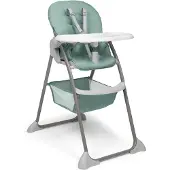 Hauck Sit N Fold, Multifunktions-Hochstuhl, Gepolsterter Sitz, Grau, Mintfarbe, Weiß, Muster, 5-Punkt, 15 kg
