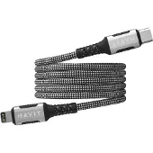 Havit 6939119077563, 1 m, Lightning, USB C, Schwarz, Silber, 4 mm, China