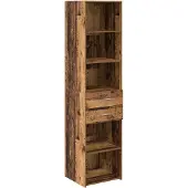 vidaXL Highboard Altholz 45 x 42,5 x 185 cm Holzwerkstoff