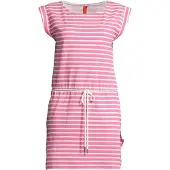 Salzhaut Midikleid "Knielanges Kleid (Midi) PAPPNEES", Damen, Gr. XS, EURO, rosa (sanftes weiß, blossom), Obermaterial: 50% Baumwolle CO. 50% Polyester PES., Kleider Midikleid