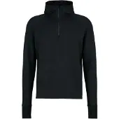 Stoic - MerinoFleece260 FlenSt. Half Zip with Hood - Merinohoodie Gr 4XL schwarz