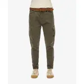 Superdry für Damen. W7010925A Cargohose Skinny grün (28/28), Lässig, Baumwolle