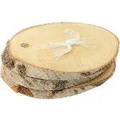 HBX natural living Holzscheiben Spielzeug oval groß Set mit 3 Stück