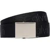 Calvin Klein Jeans Stoffgürtel "LOGO WEBBING PLAQUE 38MM FIXED" Größenverstellbar mit Metallschließe