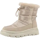 Tom Tailor Damenschuhe Stiefel Gefüttert Winterstiefel Beige Freizeit