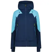 CMP Woman Ski Jacket FIX Hood blue ink (M928) 38