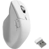 Keychron M6, rechts, Optisch, RF Wireless + Bluetooth + USB Type-C, 30000 DPI, Weiß
