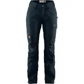 Fjällräven - Women's Kaipak Trousers Curved - Trekkinghose Gr 40 - Fixed Length schwarz/blau