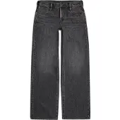 G-Star Weite Jeans "Jeans Judee Straight", Damen, Gr. 28, Länge 30, grau (faded eolith grau), Denim/Jeans, Obermaterial: 100% Baumwolle, straight fit normal, Jeans Weite Jeans