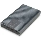 Digitus USB M.2 NVMe Klonstation, SSD, NVMe, 20Gbits, USB 3.2 Gen2, Aluminium, werkzeugfrei, SSD-Gehäuse, M.2, M.2, 20 Gbit/s, USB Anschluss, Grün