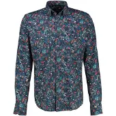 Lerros Langarmhemd mit Button-down-Kragen - Classic Navy - 3XL