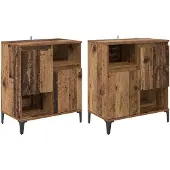 vidaXL Sideboards 2 stk. Altholz 60 x 35 x 70 cm Holzwerkstoff