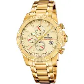 Festina "Timeless Chronograph" Quarzuhr, Armbanduhr, Herrenuhr, Edelstahlarmband, analog, Tag