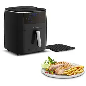 Moulinex AL201810, Heißluftfritteuse, 6,9 l, Einzelbild, Schwarz, Touchsteuerung, LCD