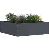 vidaXL Rasenkante 40 x 40 x 13 cm Stahl Anthrazit