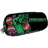 Minecraft Metro Art Federmäppchen mit 2 Fächern, 23,5 cm