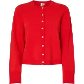 Y.A.S Y.a.s. Damen Pullover & Cardigans Yaseena Ls Knit Cardigan - Rood - Größe M