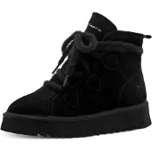 Tamaris Damen Winterboots Schwarz Rauleder Größe: 39