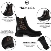 Tamaris 25427/41 Black/Leopard Größe EU 42