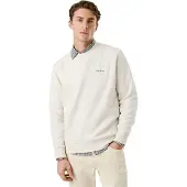 Pepe Jeans für Herren. PM5800013 Sweatshirt Macbeth Klein Logo Einfarbig off-white (L), Weiß, Lässig, Baumwolle