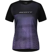 SCOTT Tee W's Trail Tuned SS black/swish purple (8038) XS