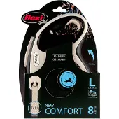 Flexi New Comfort 8 m / 50 kg - mit Gurt Flexileine Hundeleine 1 St Leine