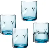 Leonardo Gläser-Set "Trinkglas VESUVIO, 300 ml, 4er-Set" konische Form, markantes Design - mit Einquetschungen