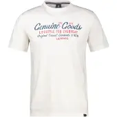 Lerros T-Shirt in Jersey-Qualität mit Print - Broken White - XL