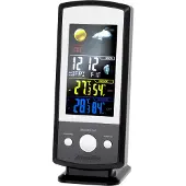 Mesko MS 1177 Wetterstation, weiß, bunte Digitalanzeige, Fernbedienungssensor
