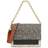 Tous für Damen. 2001799554 M.audree Chain K Icon Beige-Ne grau Umhängetasche (OSFA), Lässig, Polyurethan