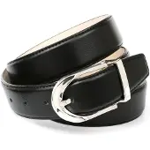 Anthoni Crown Ledergürtel , Damen, Gr. 105, schwarz, Rindsleder, unifarben, Gürtel Ledergürtel, Mit glänzender Schließe