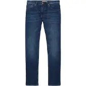 Tom Tailor Straight-Jeans DENIM "AEDAN", Herren, Gr. 33, Länge 36, blau (mid blau), Denim/Jeans, Obermaterial: 99% Baumwolle, 1% Elasthan, straight fit, Jeans Straight-Jeans