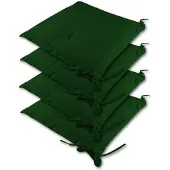 Detex 4er Set Sitzkissen Sydney Outdoor, Grün, 41x37cm