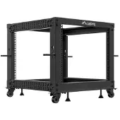 Lanberg Schrank offener Rahmen - 600 x 600 - 1100, adjustable - Schwarz, RAL 9004 - 9U - 48.3 cm (19")
