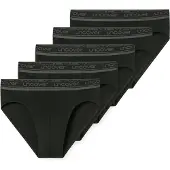 Schiesser Slip UNCOVER BY "Slip UNCOVER Cotton 5PACK 5er Pack", Herren, Gr. 3XL, schwarz, Obermaterial: 95% Baumwolle CO. 5% Elasthan EL., Unterhosen Slip
