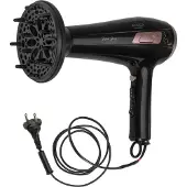 Adler Hair dryer with retractable power cord | AD 2283 | 2400 W | Number of temperature settings 3 | Diffuser nozzle | Black/Golden Rose