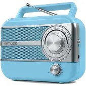 Muse M-056 VB Kofferradio tragbar mit FM/MW, AUX-In & Netz-/Batteriebetrieb