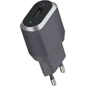 BigBen Interactive FPCS2.4A1USBAG, Drinnen, AC, 2,4 A, Grau, Silber