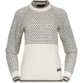 Bergans Pullover Alvdal Wool Jumper Damen Vanilla White/Solid Dark Grey-S