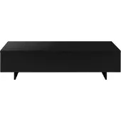 En.casa [] Couchtisch Lärketorp 115 x 55 x 31 cm Beistelltisch Sofatisch Wohnzimmertisch Kaffeetisch Schwarz