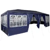 vidaXL Party-Zelt 800 x 400 x 266 cm Blau Polyethylen