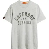 Superdry für Herren. M1012013A Surplus T-shirt grau (M), Lässig, Baumwolle, Kurzarm