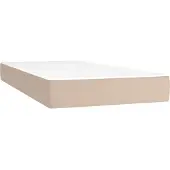 vidaXL Taschenfederkernmatratze Mittel Cappuccino 120x190x20 cm Kunstleder