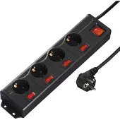 Hama 137257, 1,4 m, Drinnen, Typ C, Weiß, 4 AC-Ausgänge, 230 V